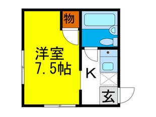 コーポクローバーの物件間取画像